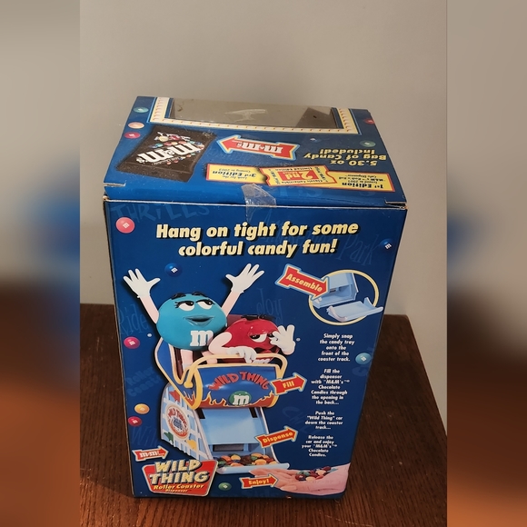 VINTAGE M&M's Wild Thing Roller Coaster Dispenser 2nd Limited Edition NWT - Picture 7 of 10